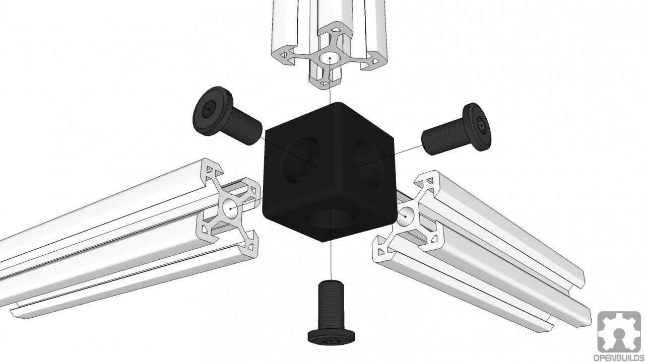 Bracket - Corner Connector - Three Way Cube