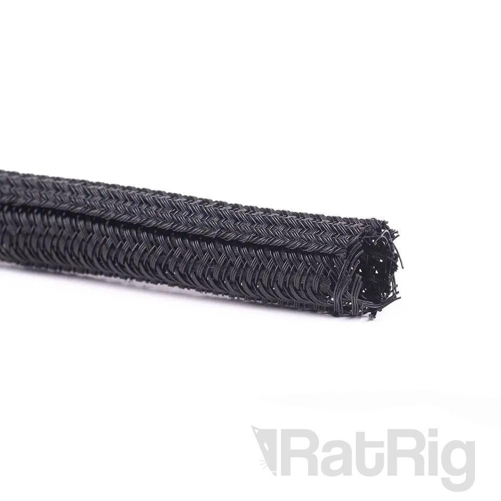 Cable Sleeve - Black 10mm split braided sleeve