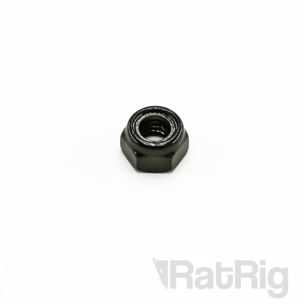 Hex Locking Nut - M3 Black