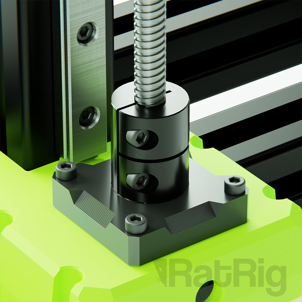 Coupler - Rigid Type - Black 25*20mm - 5mm to 8mm