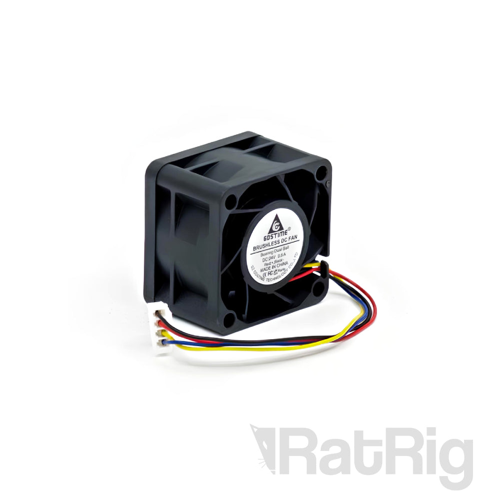 Fan - Rat Rig Custom 40mm x 28mm - Axial Brushless 24V DC - 100mm Cable