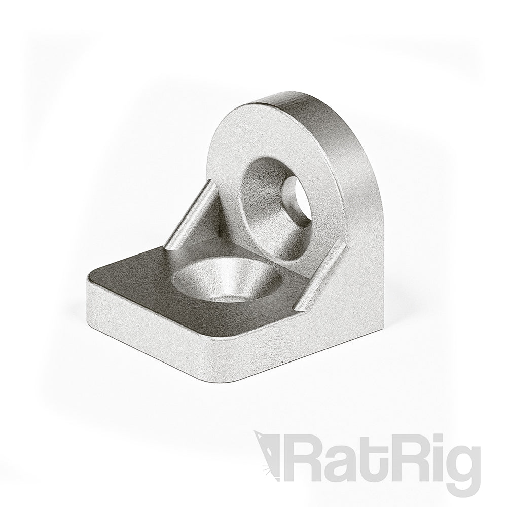 Bracket - Cast 90 Degree Corner for 3030 - No tabs / Multi Angle - Natural