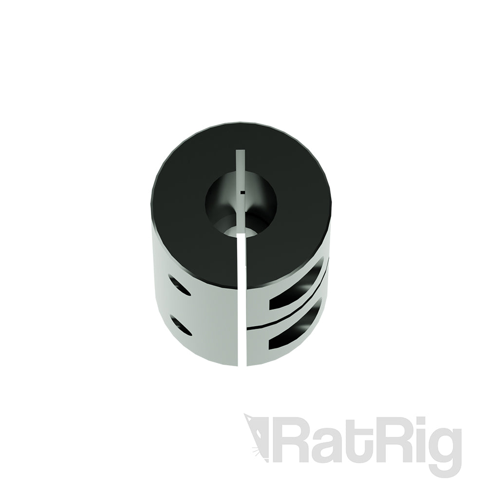 Coupler - Rigid Type - Black 25*20mm - 5mm to 8mm