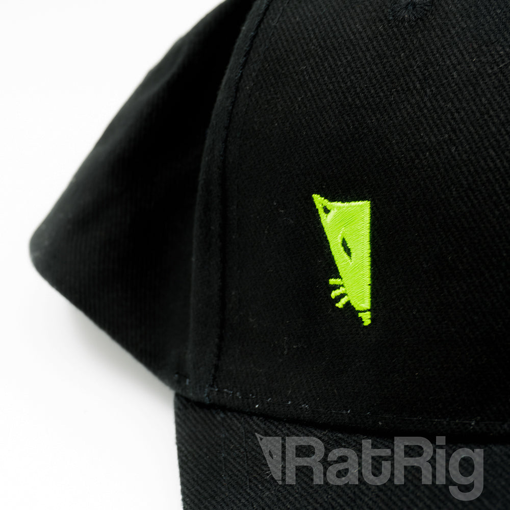 Rat Cap - Black & Green 100% - Organic Cotton
