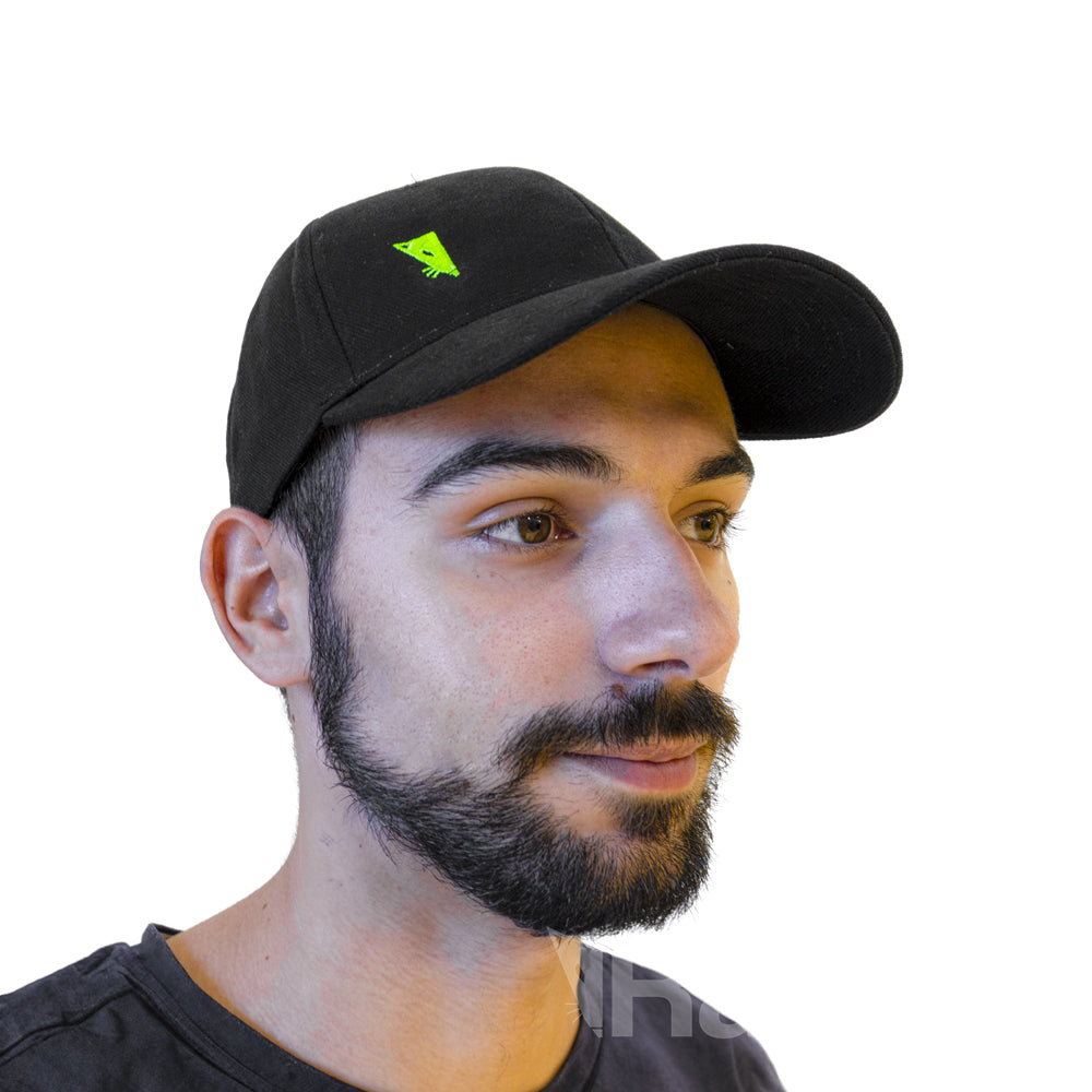 Rat Cap - Black & Green 100% - Organic Cotton