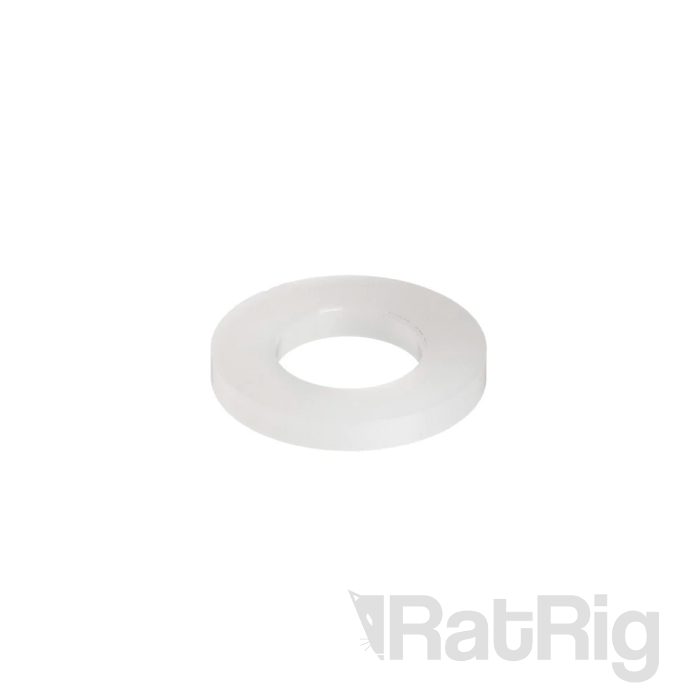 Washer Simple M4 - Nylon - 8mm x 4mm x 1mm