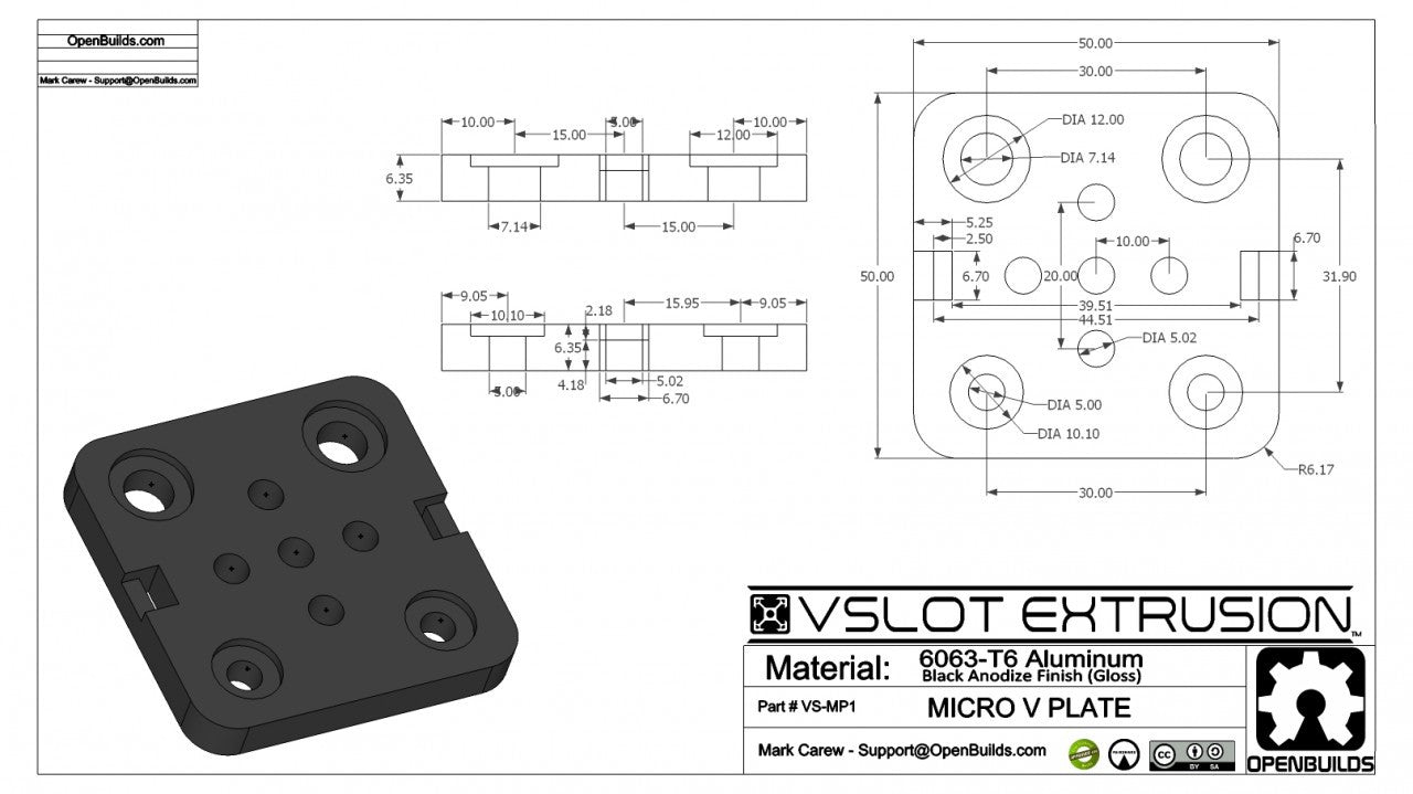 Mini V Gantry Plate