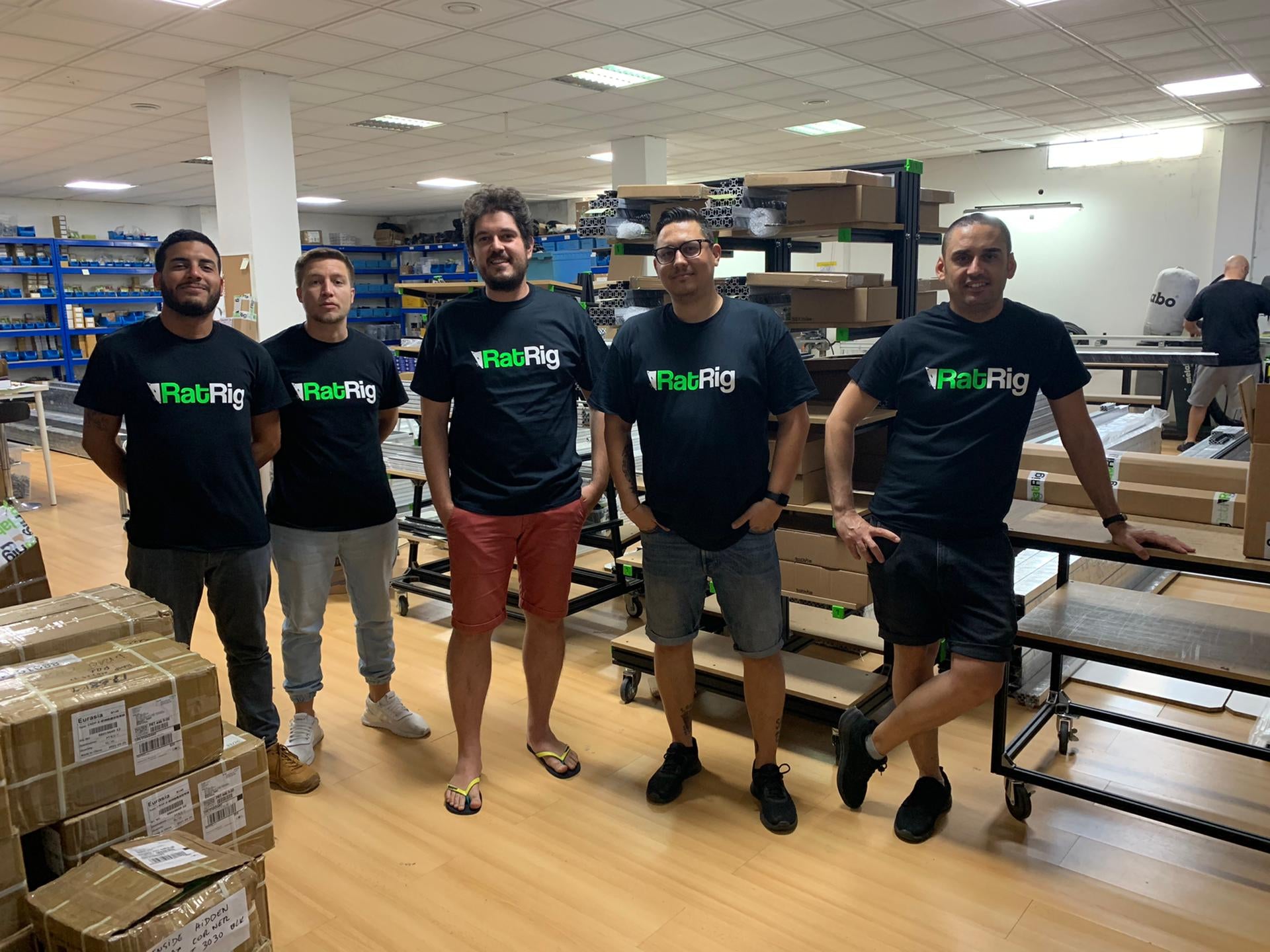 Black T-Shirt w/ Rat Rig Logo - Male Cut - Multiple Sizes