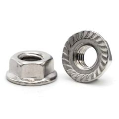 Serrated Flanged Nut - M8 Zinc Plated