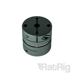 Coupler - Disc Type - Single 26*26mm - 5mm to 8mm - Black
