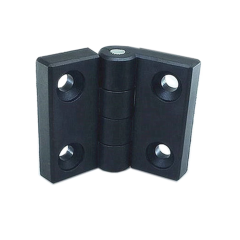 Hinge - Black thermoplastic - for 3030 - 45mm Length